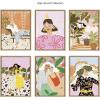 image:imageKate and Laurel Sylvie I Cant See You Framed Canvas Wall Art by Alja Horvat 18x24 Natural Chic Feminine Floral Art for Wall