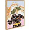 image:imageKate and Laurel Sylvie I Cant See You Framed Canvas Wall Art by Alja Horvat 18x24 Natural Chic Feminine Floral Art for Wall