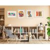 image:imageKate and Laurel Sylvie Im Parallel to Myself Framed Canvas Wall Art by Amber Vittoria 18x24 White Modern Abstract Colorful Geometric Art for Wall DecorWhite