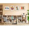 image:imageKate and Laurel Sylvie Im Parallel to Myself Framed Canvas Wall Art by Amber Vittoria 18x24 White Modern Abstract Colorful Geometric Art for Wall DecorNatural