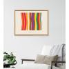image:imageKate and Laurel Sylvie Im Parallel to Myself Framed Canvas Wall Art by Amber Vittoria 18x24 White Modern Abstract Colorful Geometric Art for Wall DecorNatural