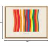 image:imageKate and Laurel Sylvie Im Parallel to Myself Framed Canvas Wall Art by Amber Vittoria 18x24 White Modern Abstract Colorful Geometric Art for Wall DecorNatural