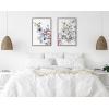 image:imageKate and Laurel Sylvie Ink Wash Floral Left and Right Framed Canvas Wall Art Set by Emma Daisy 2 Piece Set 23x33 Gray Watercolor Botanical Wall Art Set