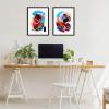 image:imageKate and Laurel Sylvie Intensity No 1 and 2 Framed Canvas Wall Art Set by Erika Wynn 2 Piece Set 18x24 Black
