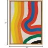 image:imageKate and Laurel Sylvie It Depends on What You See Framed Canvas Wall Art by Amber Vittoria 18x24 Natural Modern Abstract Colorful Geometric Art for Wall DecorNatural