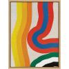 image:imageKate and Laurel Sylvie It Depends on What You See Framed Canvas Wall Art by Amber Vittoria 18x24 Natural Modern Abstract Colorful Geometric Art for Wall DecorNatural