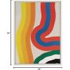 image:imageKate and Laurel Sylvie It Depends on What You See Framed Canvas Wall Art by Amber Vittoria 18x24 Natural Modern Abstract Colorful Geometric Art for Wall DecorWhite