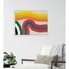 image:imageKate and Laurel Sylvie It Depends on What You See Framed Canvas Wall Art by Amber Vittoria 18x24 Natural Modern Abstract Colorful Geometric Art for Wall DecorWhite