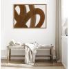 image:imageKate and Laurel Sylvie Japandi 10 Brown Framed Canvas Wall Art by Rocket Jack 315x415 Natural Modern Abstract Art for Wall