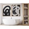 image:imageKate and Laurel Sylvie Japandi 12 Black Framed Canvas Wall Art by Rocket Jack 315x415 Natural Modern Abstract Art for Wall