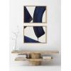 image:imageKate and Laurel Sylvie Japandi 3 1 and 2 Framed Canvas Wall Art Set by Rocket Jack 2 Piece 18x24 Natural Modern Abstract Brushstrokes Art Set for Wall