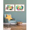 image:imageKate and Laurel Sylvie Joy No 1 and 2 Framed Canvas Wall Art Set by Erika Wynn 2 Piece Set 18x24 NaturalNatural