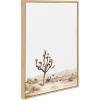 image:imageKate and Laurel Sylvie Lone Joshua Tree Group of Cacti and Film Grain Cactus 1 Framed Canvas Wall Art Set by Various Artists 3 Piece Set Natural Desert Cactus Art for Wall