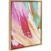 image:imageKate and Laurel Sylvie Lush Color Acrylic Print Portrait Framed Canvas Wall Art 18x24 Gold