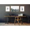image:imageKate and Laurel Sylvie Lush Green Forest on a Foggy Day and Vintage Botanical 3 and 4 Black and White Framed Canvas Wall Art Set by Various Artists 3 Piece Set Natural Forest Plant Art for Wall