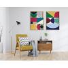 image:imageKate and Laurel Sylvie MCM Pattern 10 and 11 Framed Canvas Wall Art Set by Rachel Lee of My Dream Wall 2 Piece 23x33 Natural Vibrant Colorful Modern Abstract Wall Dcor