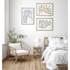 image:imageKate and Laurel Sylvie Matisse Inspired Abstract Botanicals Framed Canvas Wall Art Set by The Creative Bunch Studio 3 Piece 18x24 Natural Colorful Modern Abstract Plant ArtNatural