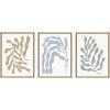 image:imageKate and Laurel Sylvie Matisse Inspired Abstract Botanicals Framed Canvas Wall Art Set by The Creative Bunch Studio 3 Piece 18x24 Natural Colorful Modern Abstract Plant ArtNatural