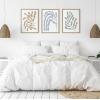 image:imageKate and Laurel Sylvie Matisse Inspired Abstract Botanicals Framed Canvas Wall Art Set by The Creative Bunch Studio 3 Piece 18x24 Natural Colorful Modern Abstract Plant ArtNatural