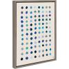 image:imageKate and Laurel Sylvie Meditation 5 Framed Canvas Wall Art by Kelly Knaga 18x24 Gray Decorative Modern Blue Art Print for Wall