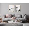 image:imageKate and Laurel Sylvie Miami Beach Architecture Retro Art Deco Framed Canvas Wall Art Set by The Creative Bunch Studio 2 Piece 18x24 White Minimalist Miami Building Art for WallGold