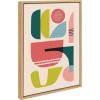 image:imageKate and Laurel Sylvie Mid Century 5 Framed Canvas Wall Art by Rachel Lee 18x24 Natural