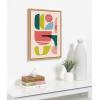 image:imageKate and Laurel Sylvie Mid Century 5 Framed Canvas Wall Art by Rachel Lee 18x24 Natural