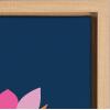 image:imageKate and Laurel Sylvie Mid Century Modern Magnolias Framed Canvas Wall Art by Rachel Lee of My Dream Wall 23x33 Natural Tropical Floral Art for WallNatural