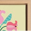 image:imageKate and Laurel Sylvie Mid Century Modern Tulips Framed Canvas Wall Art by Rachel Lee of My Dream Wall 18x24 Natural Chic Floral Art for Wall