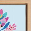 image:imageKate and Laurel Sylvie Mid Century Modern Whimsical Floral Framed Canvas Wall Art by Rachel Lee of My Dream Wall 18x24 Natural Chic Floral Art for WallNatural