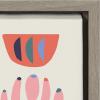 image:imageKate and Laurel Sylvie MidCentury Succulents Framed Canvas Wall Art by Rachel Lee 18x24 Natural Abstract Wall DecorGrey