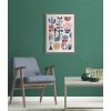 image:imageKate and Laurel Sylvie MidCentury Succulents Framed Canvas Wall Art by Rachel Lee 18x24 Natural Abstract Wall DecorGrey