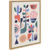 image:imageKate and Laurel Sylvie MidCentury Succulents Framed Canvas Wall Art by Rachel Lee 18x24 Natural Abstract Wall DecorNatural