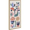 image:imageKate and Laurel Sylvie MidCentury Succulents Framed Canvas Wall Art by Rachel Lee 18x24 Natural Abstract Wall DecorNatural