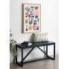 image:imageKate and Laurel Sylvie MidCentury Succulents Framed Canvas Wall Art by Rachel Lee 18x24 Natural Abstract Wall DecorNatural