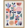 image:imageKate and Laurel Sylvie MidCentury Succulents Framed Canvas Wall Art by Rachel Lee 18x24 Natural Abstract Wall DecorNatural