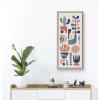 image:imageKate and Laurel Sylvie MidCentury Succulents Framed Canvas Wall Art by Rachel Lee 18x24 Natural Abstract Wall DecorNatural