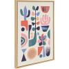 image:imageKate and Laurel Sylvie MidCentury Succulents Framed Canvas Wall Art by Rachel Lee 18x24 Natural Abstract Wall DecorNatural