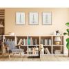 image:imageKate and Laurel Sylvie Minimalist Evergreen Trees Framed Canvas Wall Art Set by The Creative Bunch Studio 3 Piece 18x24 Gold Modern Minimal Tree Line Wall Art SetGold