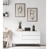 image:imageKate and Laurel Sylvie Minimalist Neutral Line Art Drawing Face and Body Framed Canvas Wall Art Set by The Creative Bunch Studio 2 piece 18x24 Gold Modern Minimal Brushstrokes Art for WallBlack