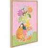 image:imageKate and Laurel Sylvie Miracle Vase Framed Canvas Wall Art by Alja Horvat 23x33 Natural Floral Art for Wall