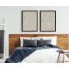 image:imageKate and Laurel Sylvie Modern Circles Framed Canvas Wall Art Set by Teju Reval of SnazzyHues 18x24 Walnut Brown Decorative Modern Art Print for WallWalnut Brown