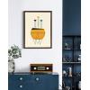 image:imageKate and Laurel Sylvie Modern Planter Framed Canvas Wall Art by Amber Leaders Designs 18x24 Walnut Brown