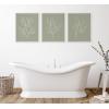image:imageKate and Laurel Sylvie Modern Sage Green Botanical Line Sketch Print 1 2 and 3 Framed Canvas Art Set by The Creative Bunch Studio 3 Piece Set 18x24 White Organic Neutral Soft Green Wall Dcor Set