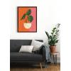 image:imageKate and Laurel Sylvie Monstera Framed Canvas Wall Art by Amber Leaders Designs 18x24 Walnut Brown