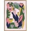 image:imageKate and Laurel Sylvie Myriams Garden Framed Canvas Wall Art by Myriam Van Neste 18x24 Natural NatureInspired Wall DecorGold