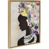 image:imageKate and Laurel Sylvie Natural Woman Framed Canvas Wall Art by Nikki Chu 18x24 Gold Decorative Feminine Floral Art for WallGold