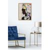 image:imageKate and Laurel Sylvie Natural Woman Framed Canvas Wall Art by Nikki Chu 18x24 Gold Decorative Feminine Floral Art for WallGold