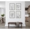 image:imageKate and Laurel Sylvie Neutral Botanical 3 and 4 Soft White Framed Canvas Wall Art Set by The Creative Bunch Studio 2 Piece 18x24 Natural Farmhouse Botanical Art Wall DcorGray