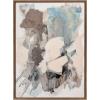 image:imageKate and Laurel Sylvie Painted Flow I Framed Canvas Wall Art by Amy Lighthall 28x38 Gold Modern Abstract Painted Brushstrokes Art for WallGold